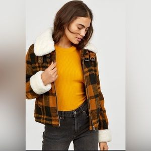 H&M Plaid Coat